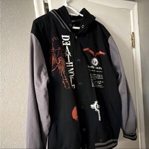 Ryuk Unisex Death Note Hooded Varsity Jacket Hot Topic 3XL